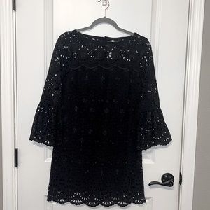 JCrew NWT Black Eyelet Dress Size 0P